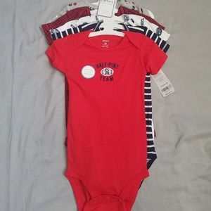 NEW Carters Boys Onesie Bodysuit 18 months 5 pack
